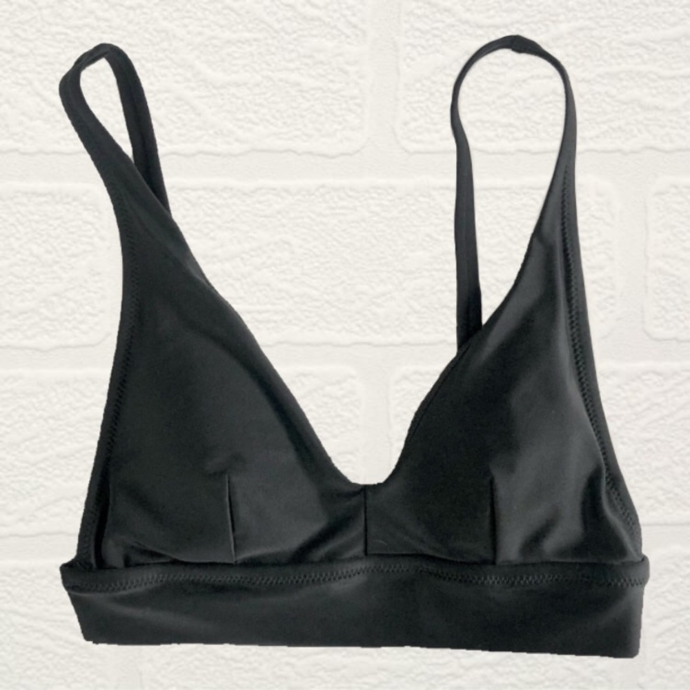 Aerie long line V scoop bikini top